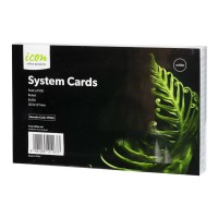 100 System Cards Ruled White 127mm x 203mm - CLEARANCE